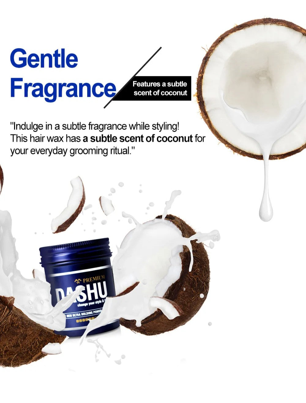 Sáp Vuốt Tóc DASHU For Men Premium Ultra Holding Power Wax
