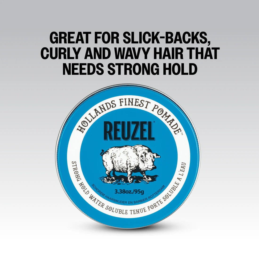 Sáp Vuốt Tóc REUZEL Blue High Shine Strong Hold Pomade