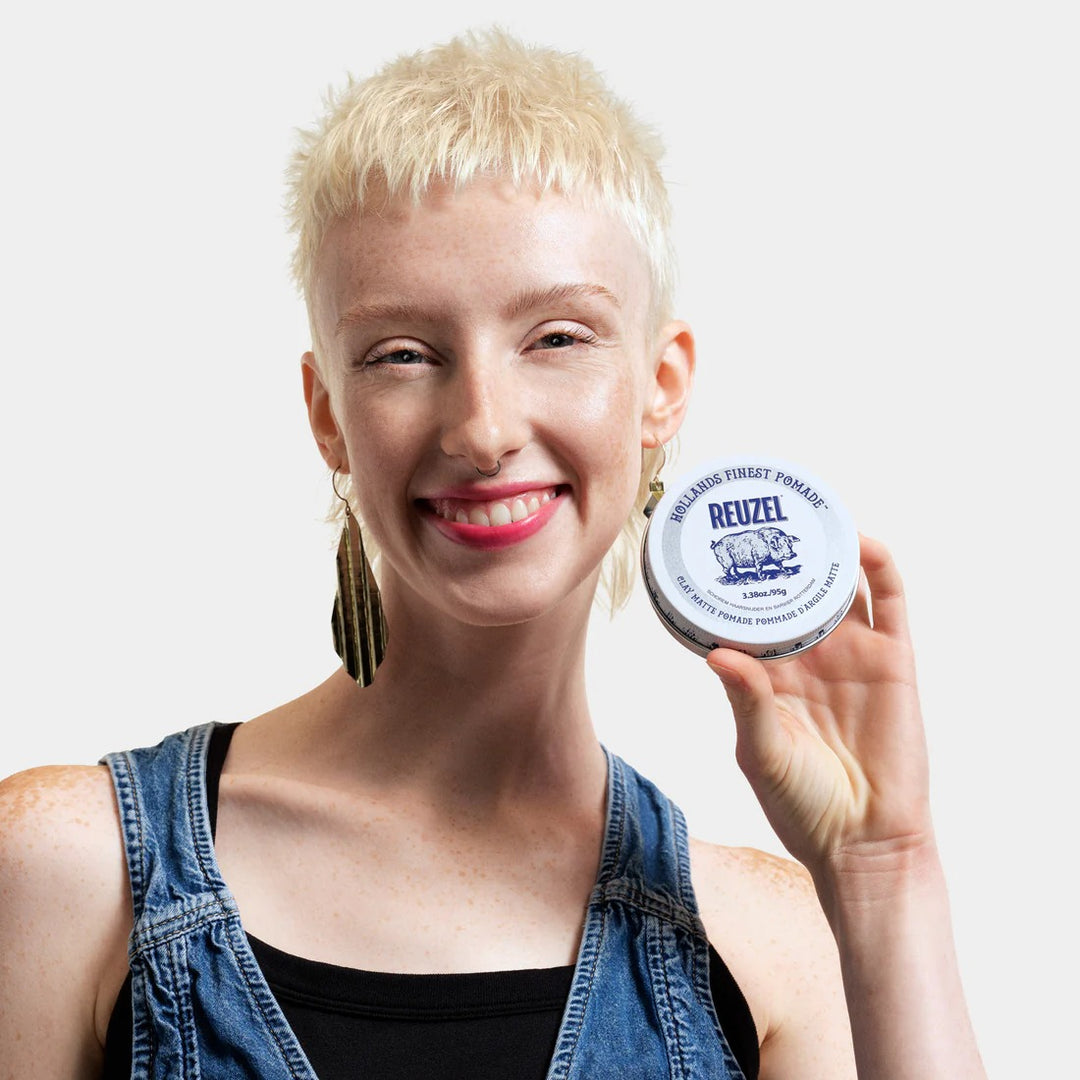 Sáp Vuốt Tóc REUZEL Clay Matte Pomade