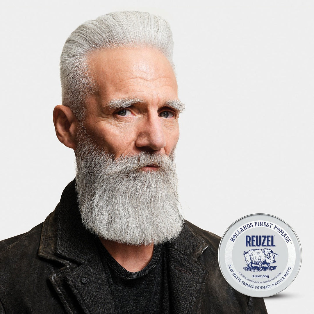 Sáp Vuốt Tóc REUZEL Clay Matte Pomade