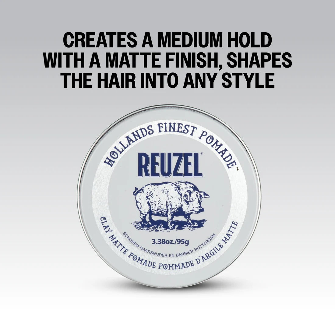 Sáp Vuốt Tóc REUZEL Clay Matte Pomade