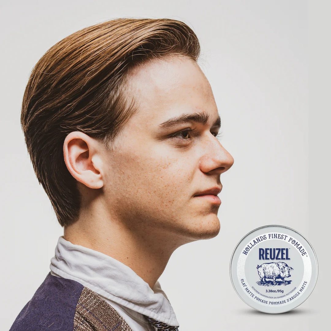 Sáp Vuốt Tóc REUZEL Clay Matte Pomade