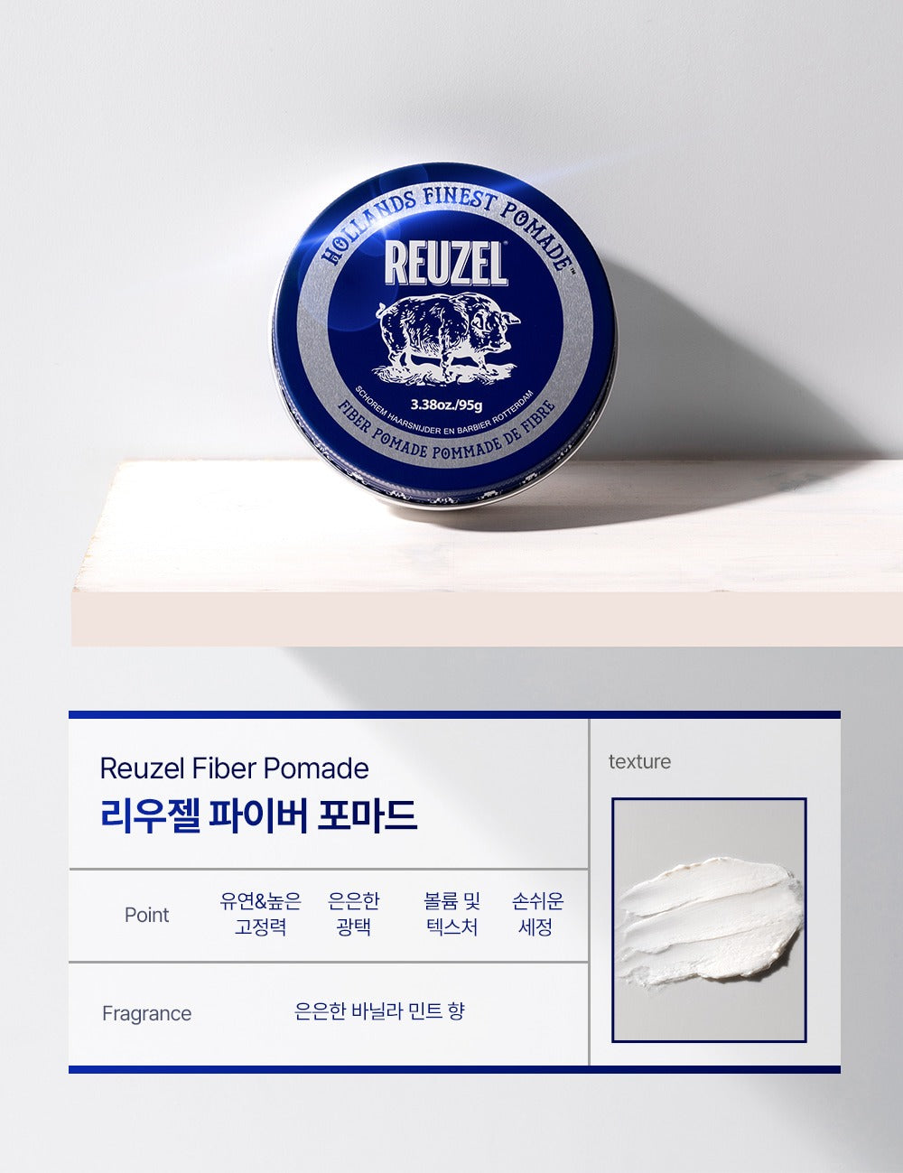 Sáp Vuốt Tóc REUZEL Fiber Pomade