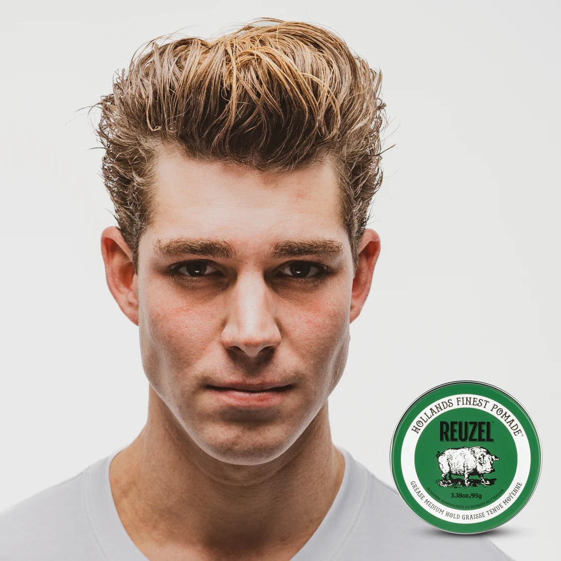Sáp Vuốt Tóc REUZEL Green Grease Medium Hold Pomade