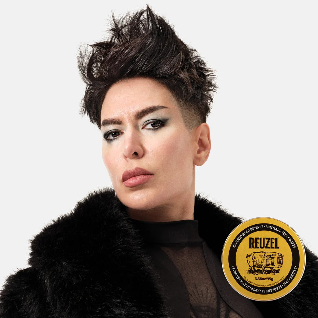 Sáp Vuốt Tóc REUZEL Liquid Death Severed Head Clay Pomade
