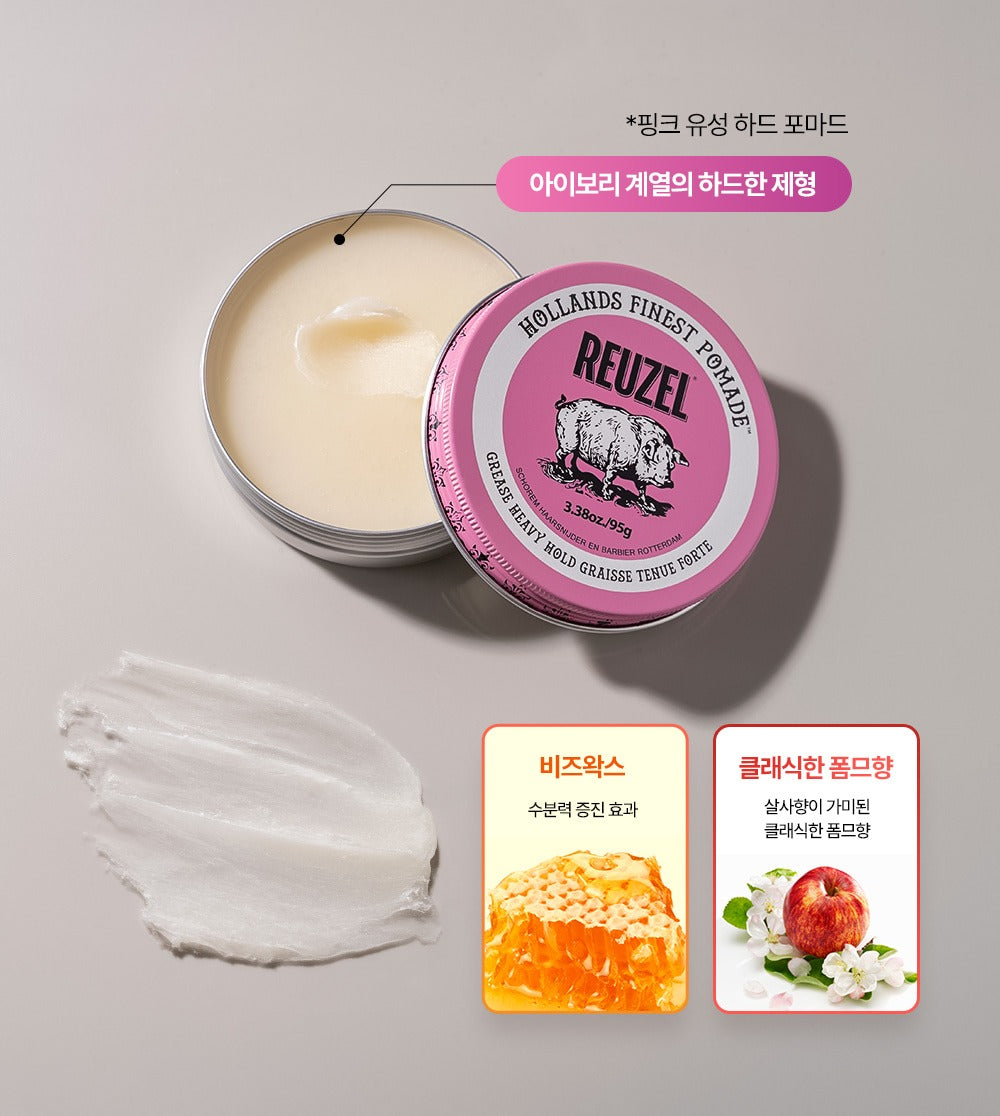 Sáp Vuốt Tóc REUZEL Pink Pomade Grease