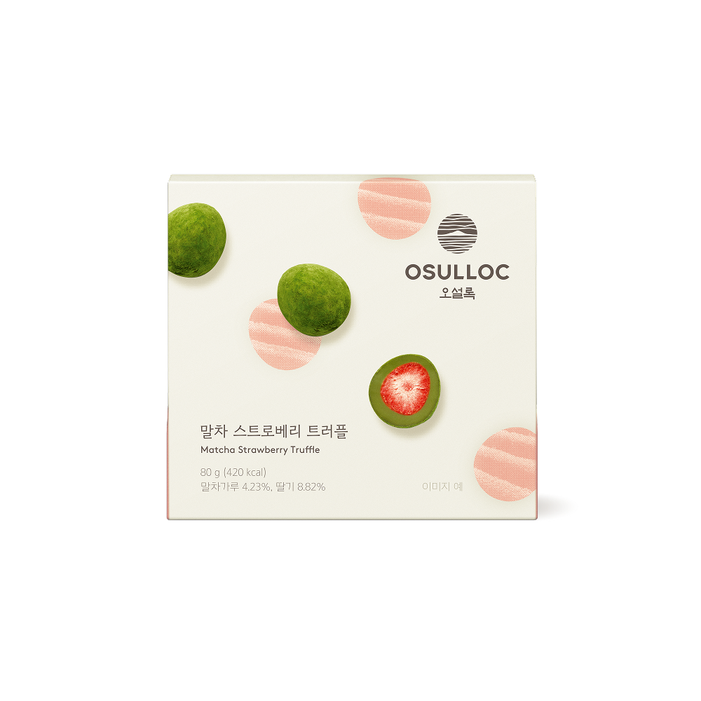 Socola OSULLOC Matcha Strawberry Truffle Chocolate