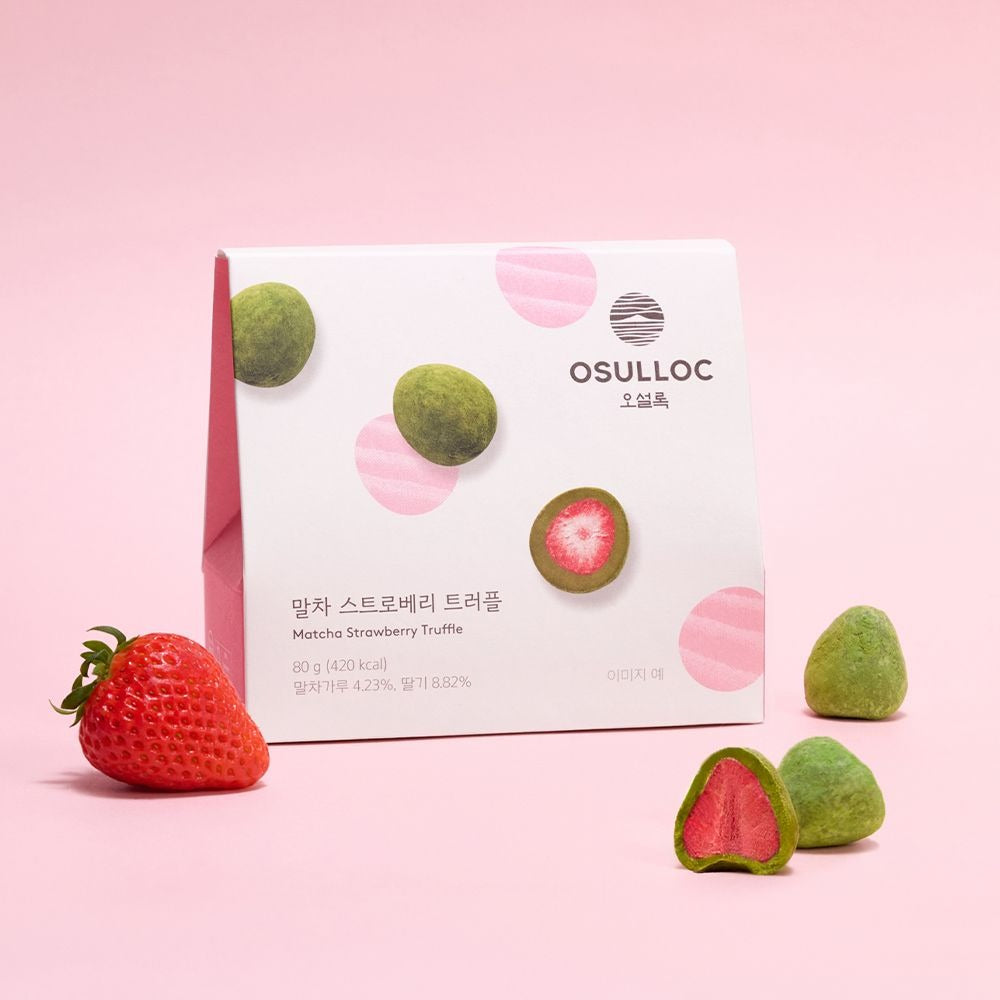 Socola OSULLOC Matcha Strawberry Truffle Chocolate-Kallos