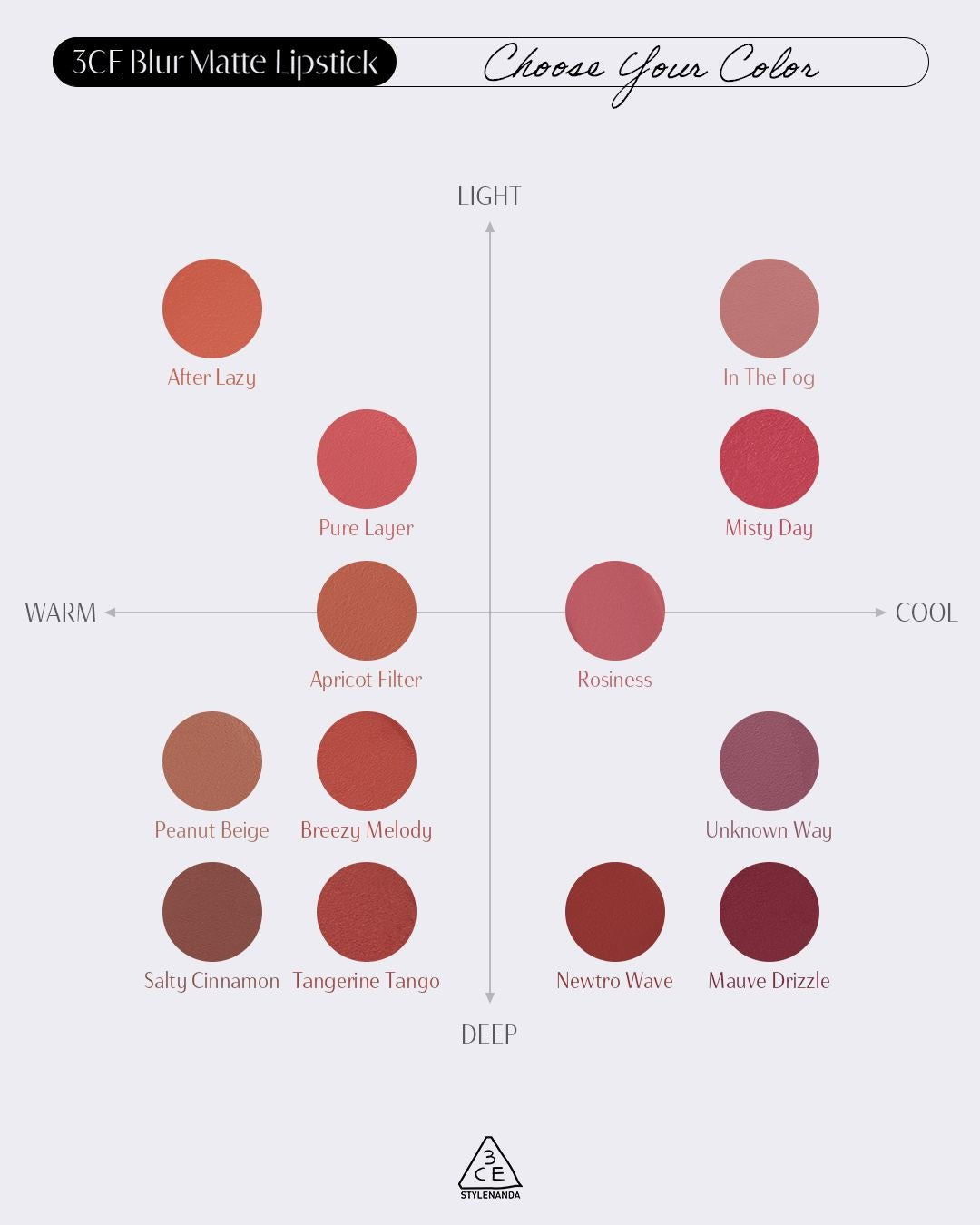 Son 3CE Blur Matte Lipstick