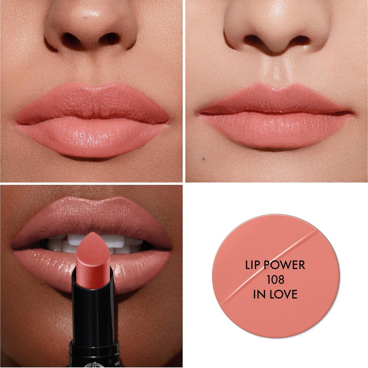 Son ARMANI Lip Power Lipstick #108 In Love-Kallos