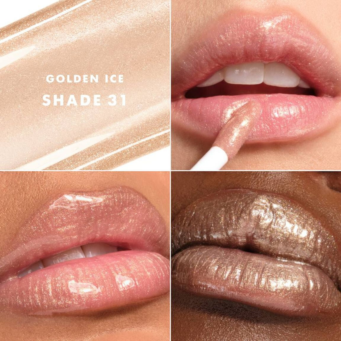 Son ARMANI Prisma Glass Icy Plumper #31 Golden Ice