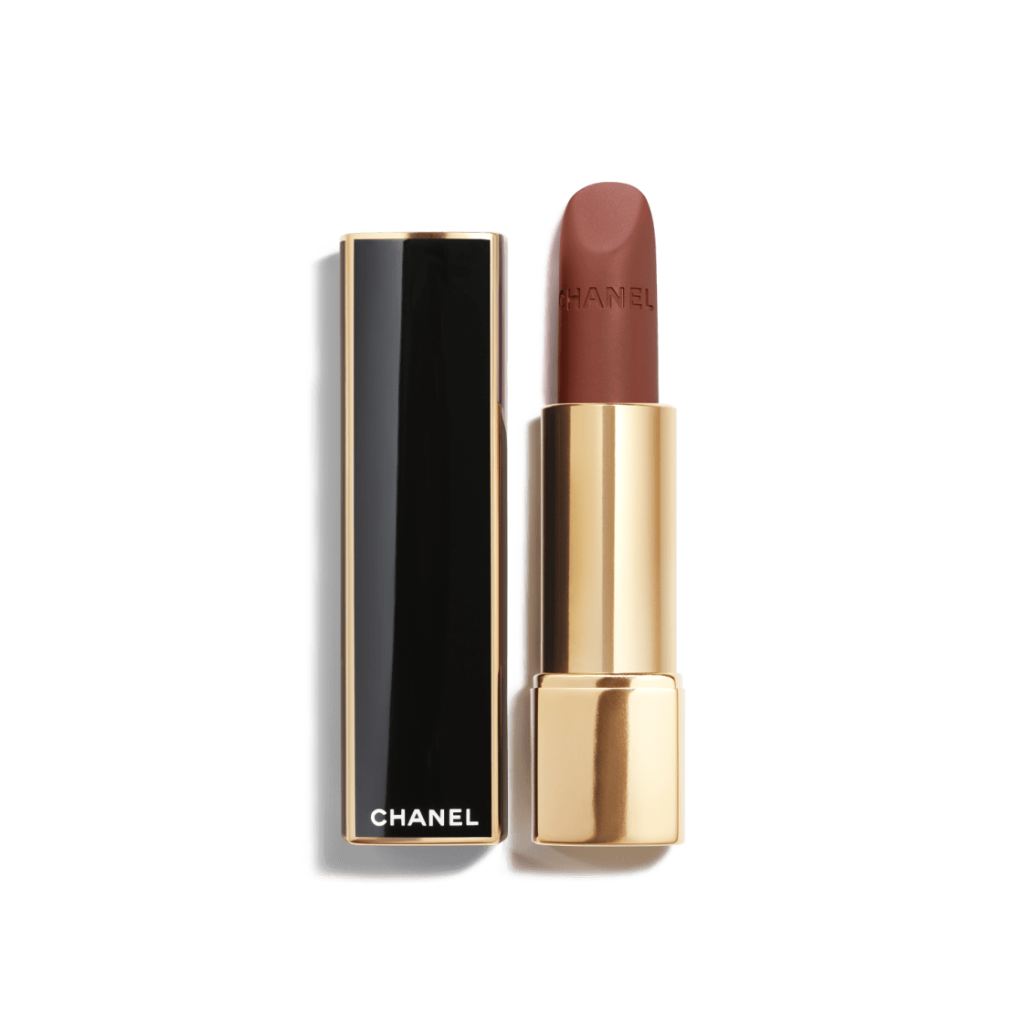 Son CHANEL Rouge Allure Velvet Les Perles #448 Délicate - Dusty Orange-Kallos
