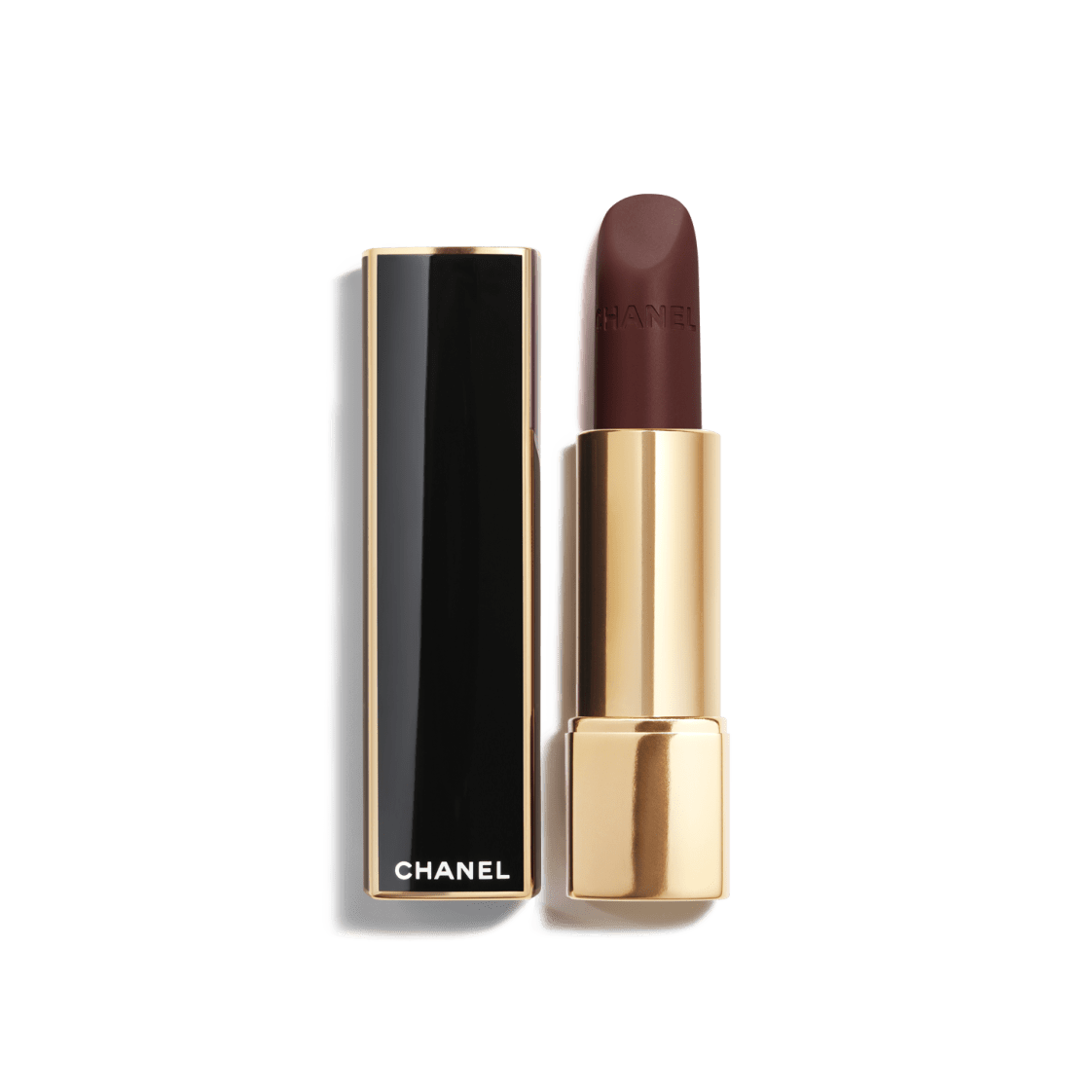 Son CHANEL Rouge Allure Velvet Les Perles #449 Sophistiquée - Brown Red-Kallos