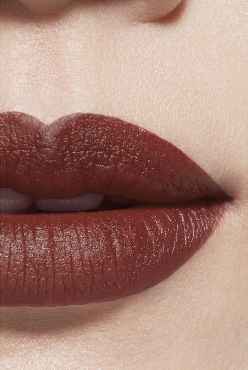 Son CHANEL Rouge Allure Velvet Les Perles #449 Sophistiquée - Brown Red-Kallos