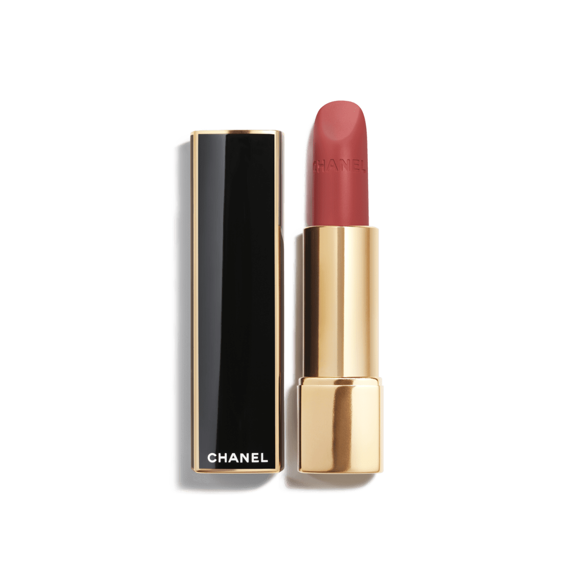 Son CHANEL Rouge Allure Velvet Les Perles #457 Éclatante - Reddish Coral-Kallos