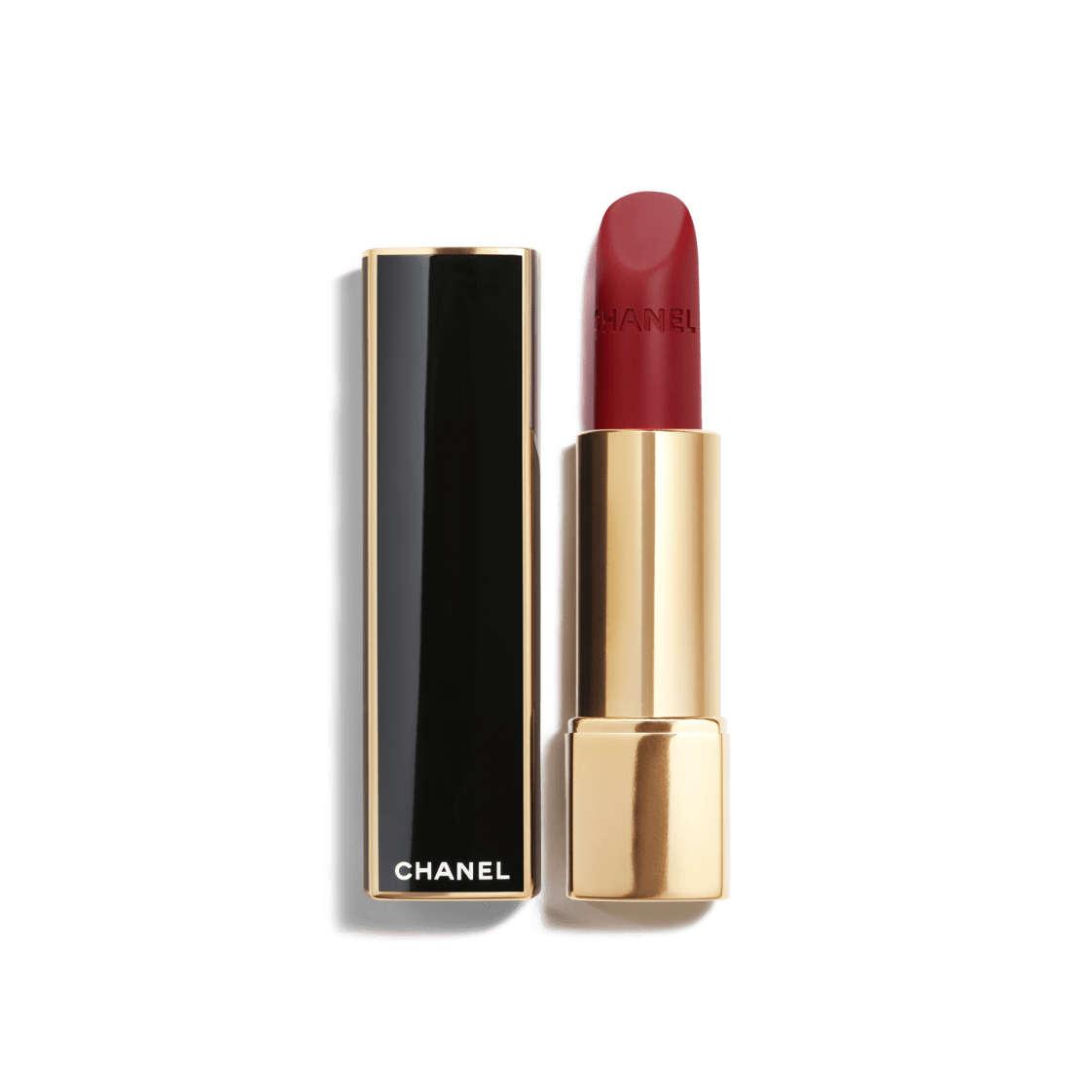 Son CHANEL Rouge Allure Velvet Les Perles #458 Sensuelle - Bluish Red-Kallos