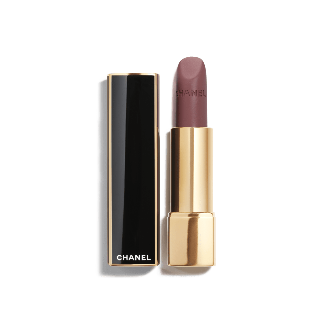 Son CHANEL Rouge Allure Velvet Les Perles #459 Lumineuse - Brownish Mauve-Kallos