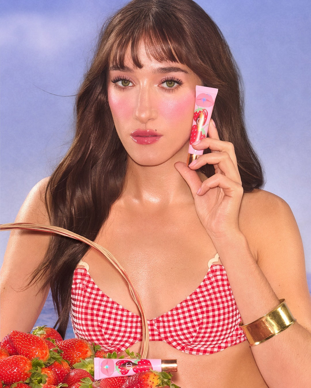 Son Charlotte Tilbury Unreal Lips Glow Nectar Oil #Strawberry Vanilla