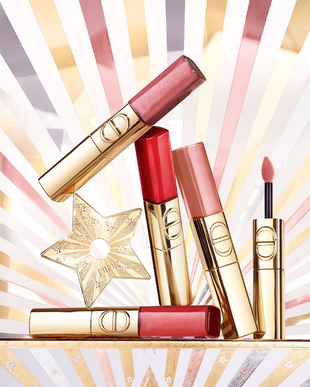 Son DIOR Rouge Dior Sequin Liquid Duo Holiday 2025 #220 Ribbons