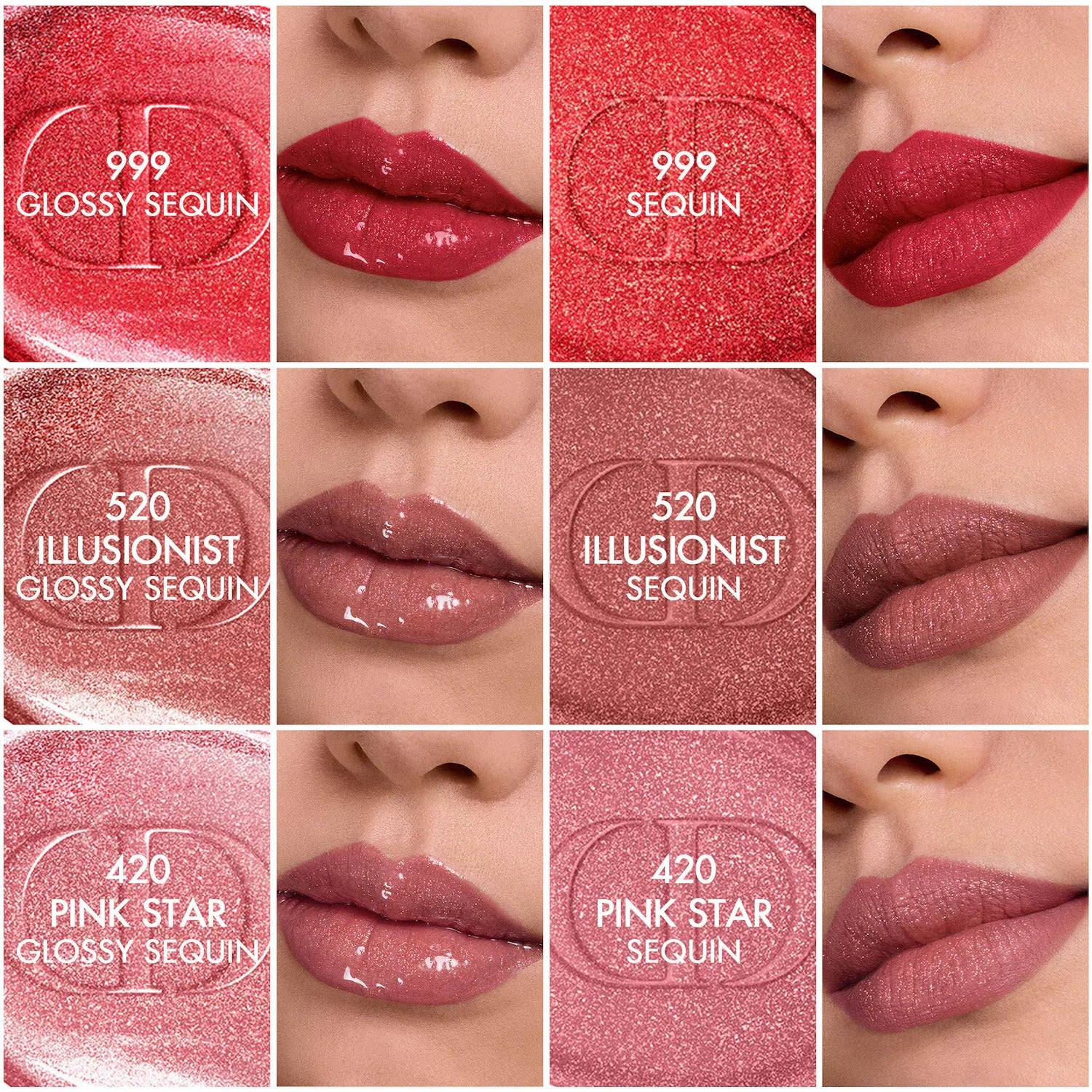 Son DIOR Rouge Dior Sequin Liquid Duo Holiday 2025 #420 Pink Star-Kallos