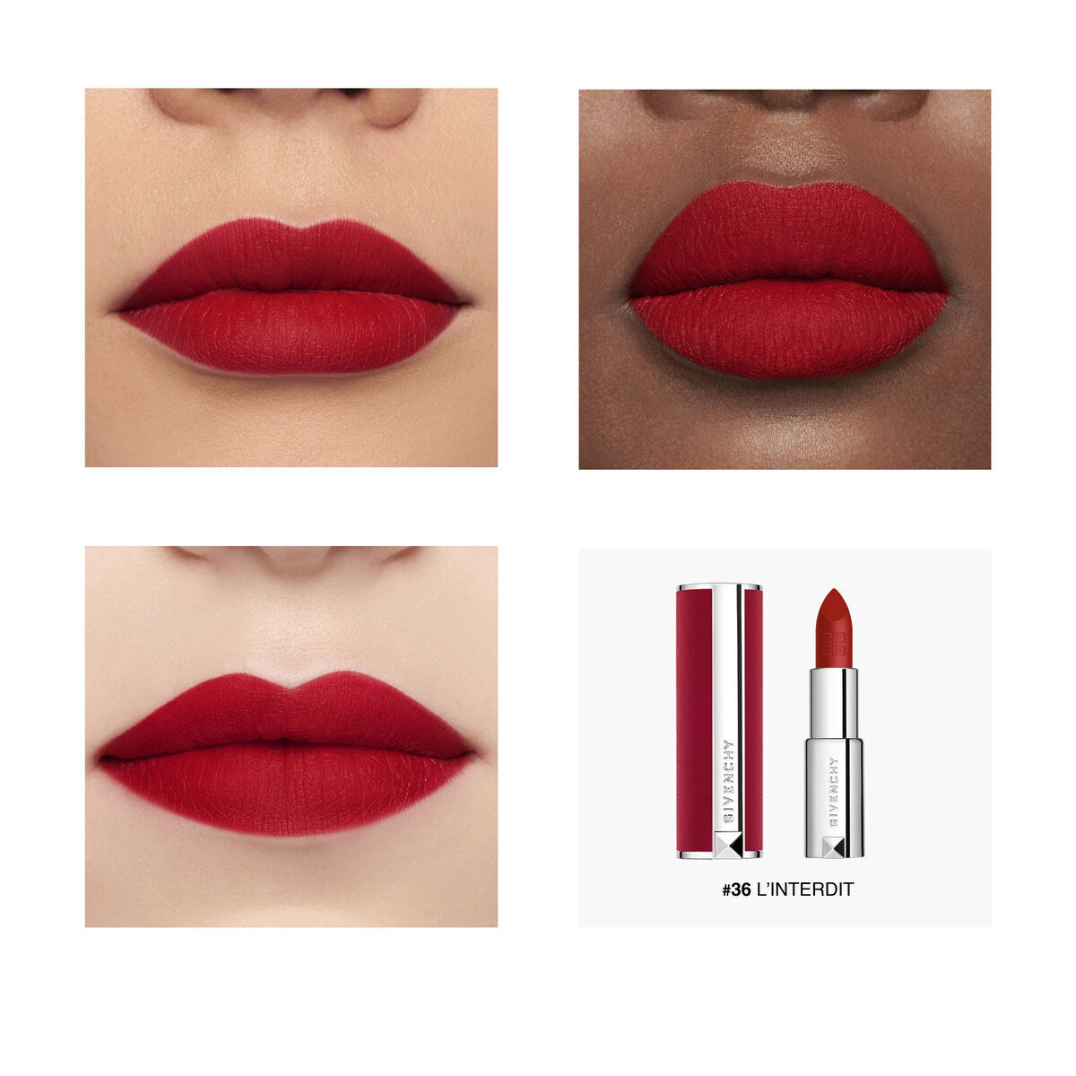 Son GIVENCHY Le Rouge Deep Velvet #N36 L'Interdit - Kallos Vietnam