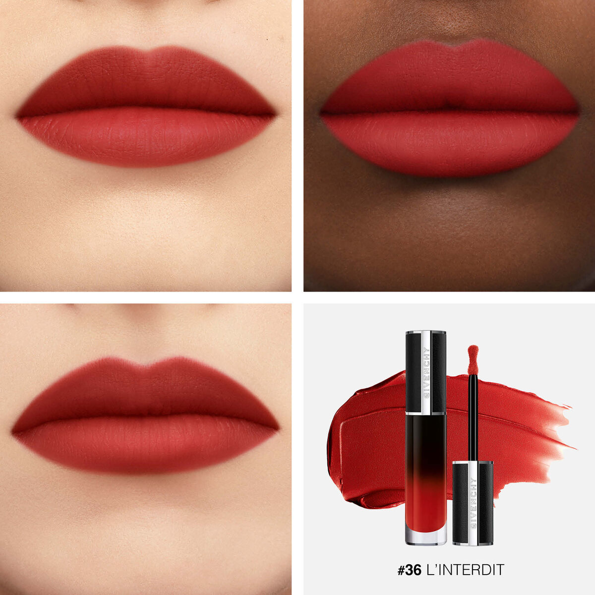 Son GIVENCHY Le Rouge Interdit Cream Velvet #N36 L'Interdit - Kallos Vietnam