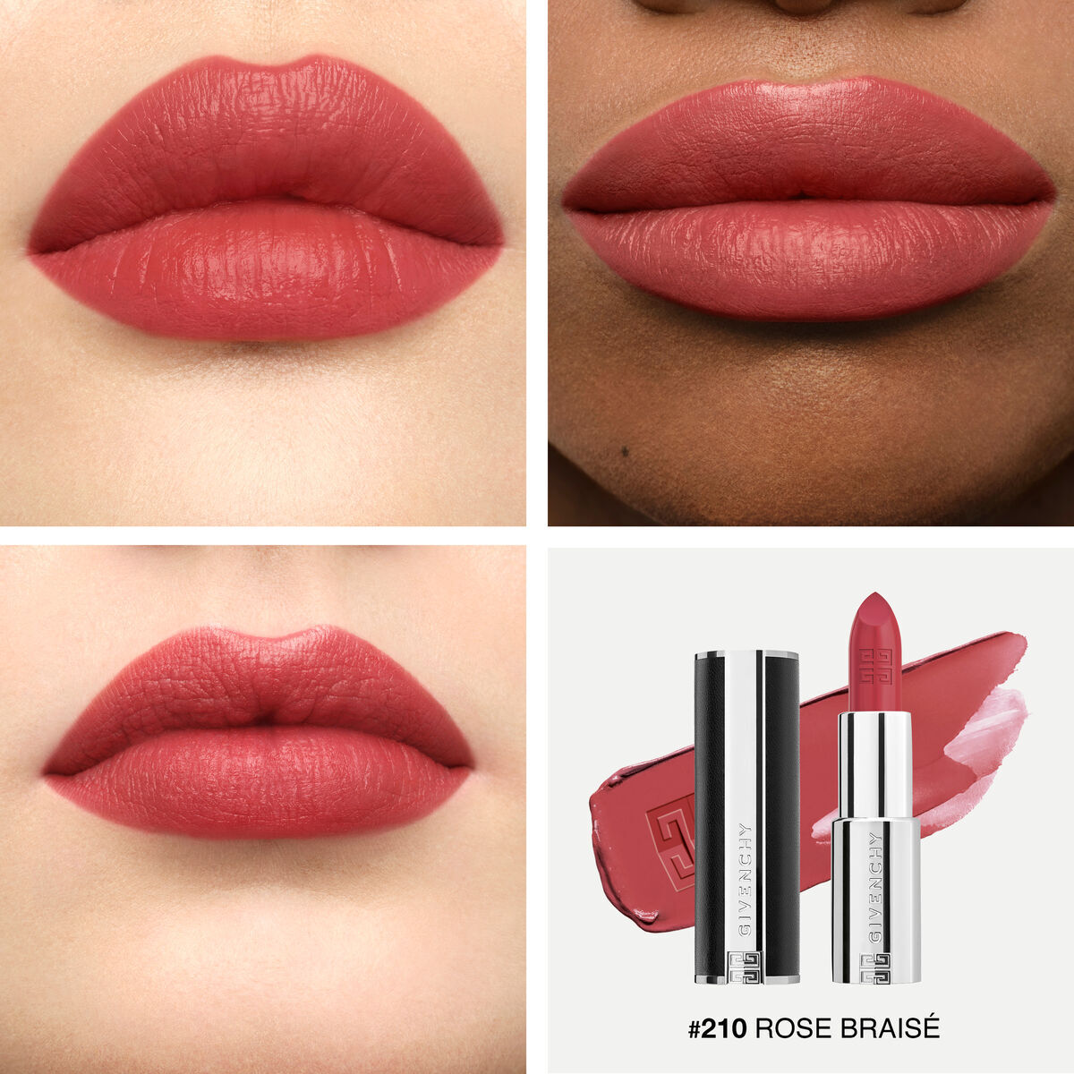 Son GIVENCHY Le Rouge Interdit Intense Silk #N210 Rose Braisé - Kallos Vietnam