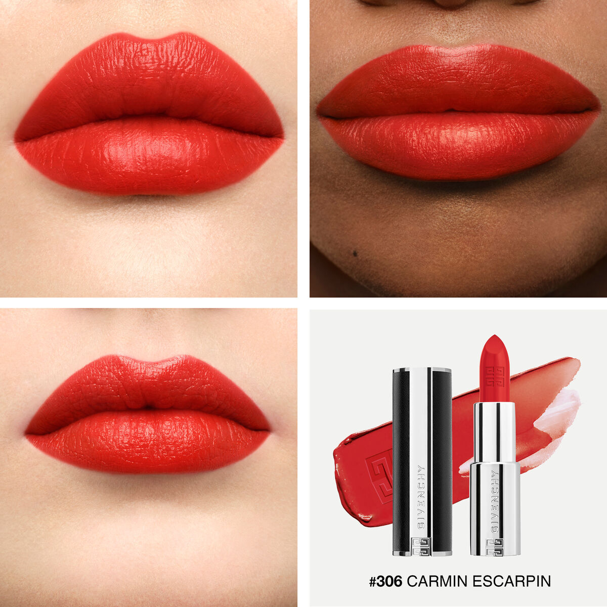 Son GIVENCHY Le Rouge Interdit Intense Silk #N306 Carmin Escarpin - Kallos Vietnam