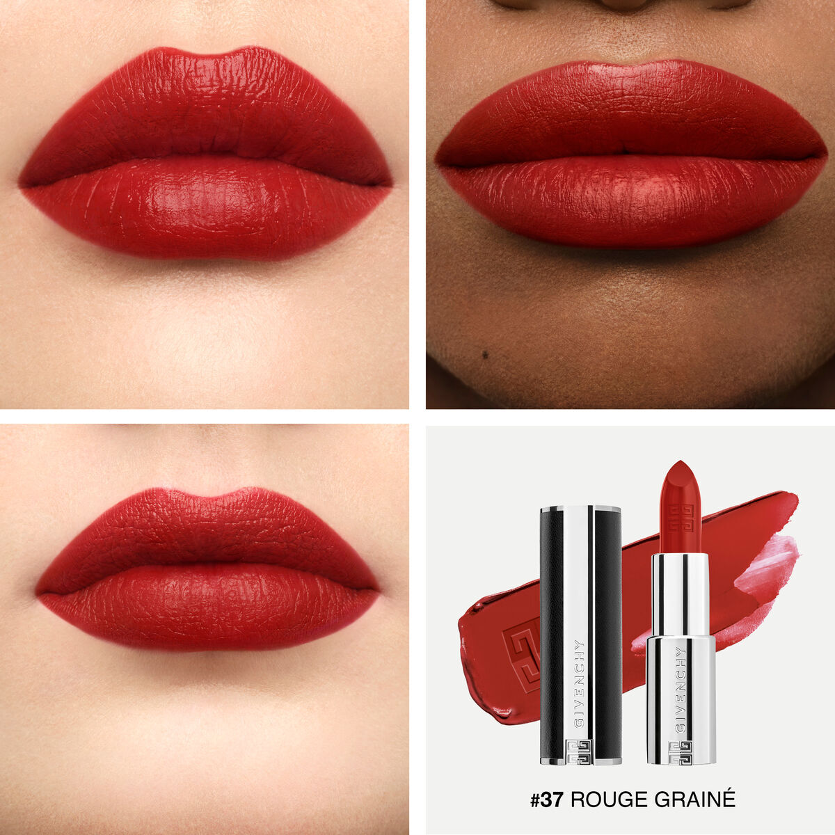 Son GIVENCHY Le Rouge Interdit Intense Silk #N37 Rouge Grainé - Kallos Vietnam