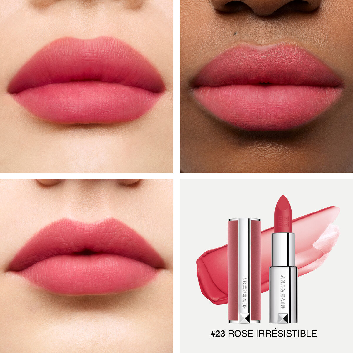 Son GIVENCHY Le Rouge Sheer Velvet #N23 Rose Irresistible - Kallos Vietnam