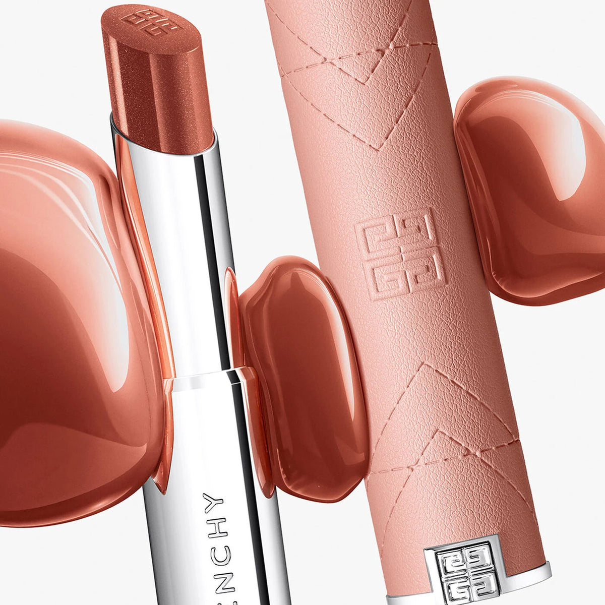 Son GIVENCHY Rose Perfecto Shine Serum Lipstick #N332 Iconic Red