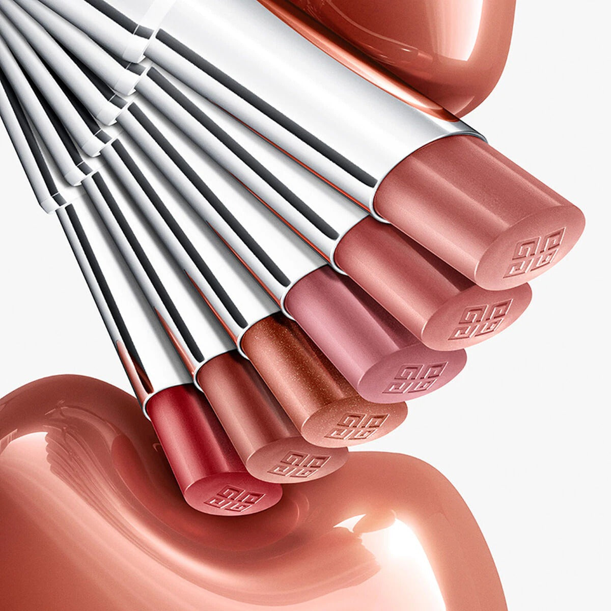 Son GIVENCHY Rose Perfecto Shine Serum Lipstick #N332 Iconic Red