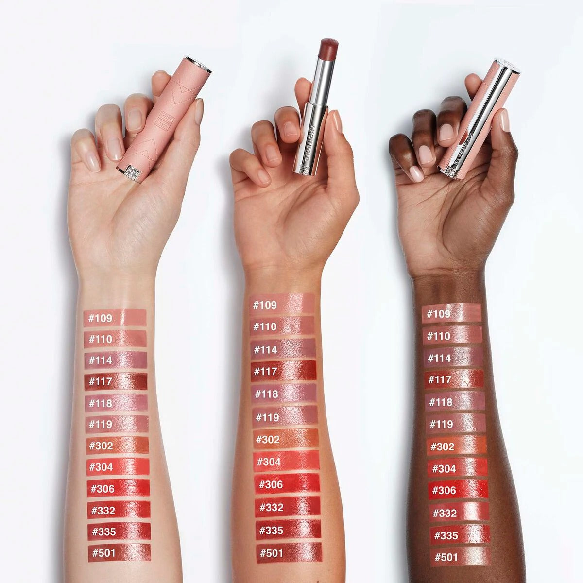 Son GIVENCHY Rose Perfecto Shine Serum Lipstick #N332 Iconic Red