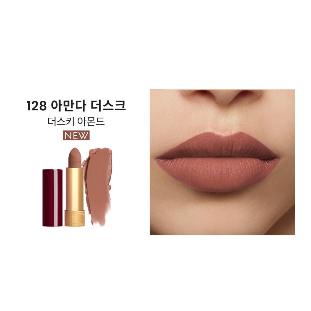 Son GUCCI Rouge à Lèvres Mat Lipstick #128 Amanda Dask-Kallos