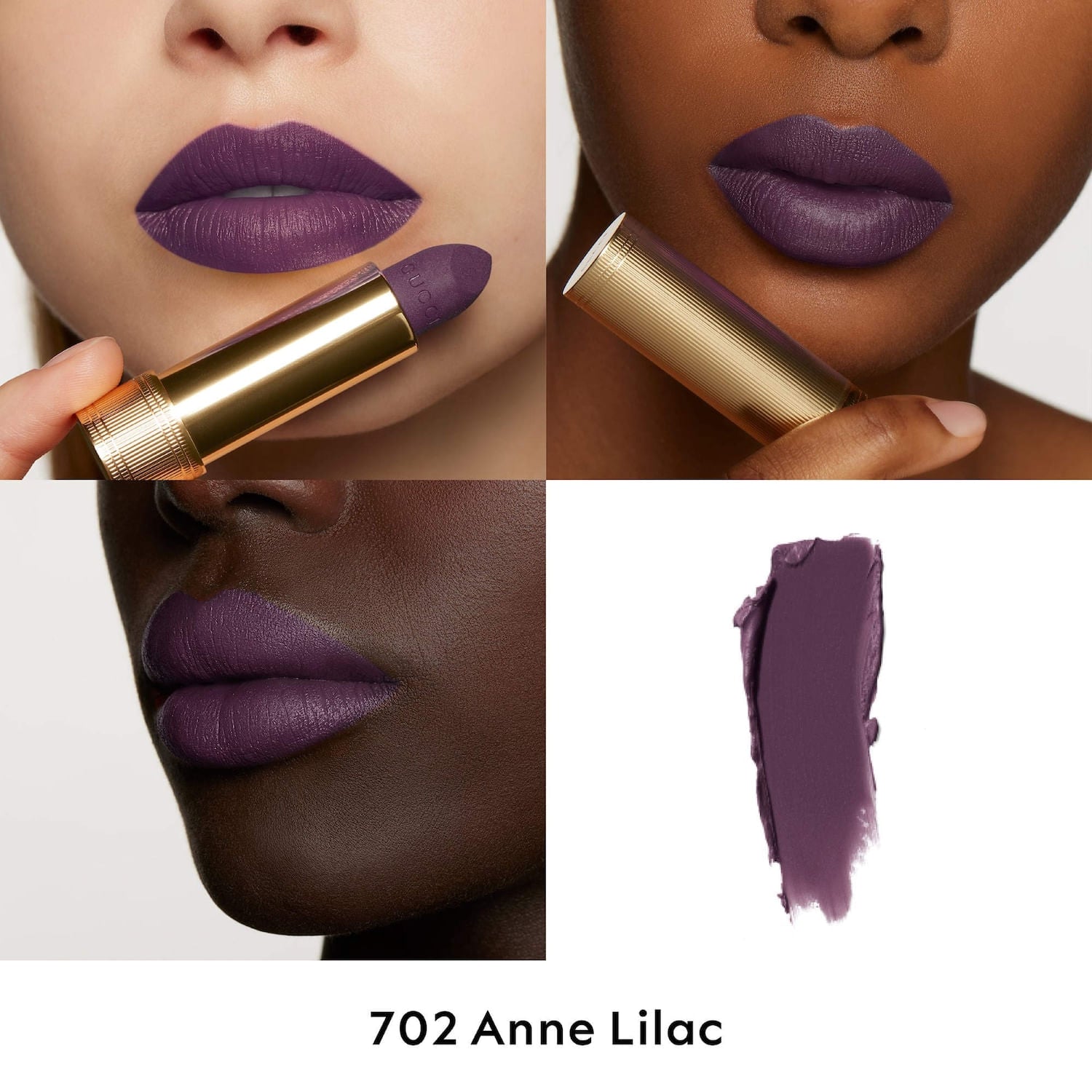 Son GUCCI Rouge à Lèvres Mat Lipstick #702 Anne Lilac-Kallos