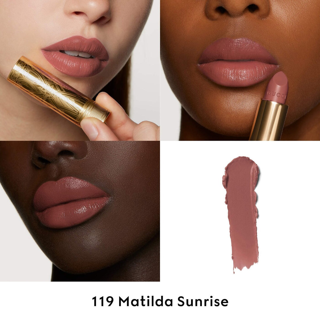 Son GUCCI Rouge à Lèvres Satin Lipstick #119 Matilda Sunrise-Kallos