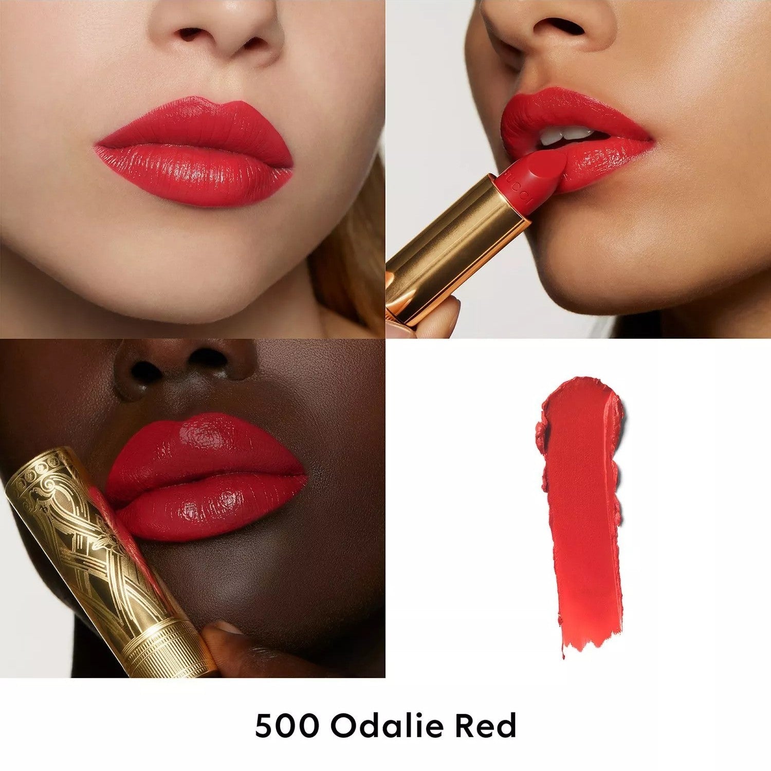 Son GUCCI Rouge à Lèvres Satin Lipstick #500 Odalie Red-Kallos