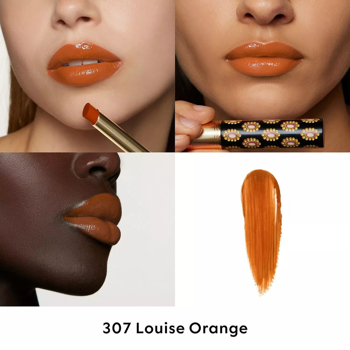 Son GUCCI Rouge De Beauté Brillant #307 Louise Orange-Kallos