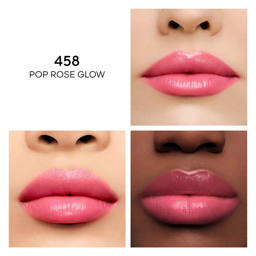 Son GUERLAIN KissKiss Bee Glow #458 Pop Rose Glow