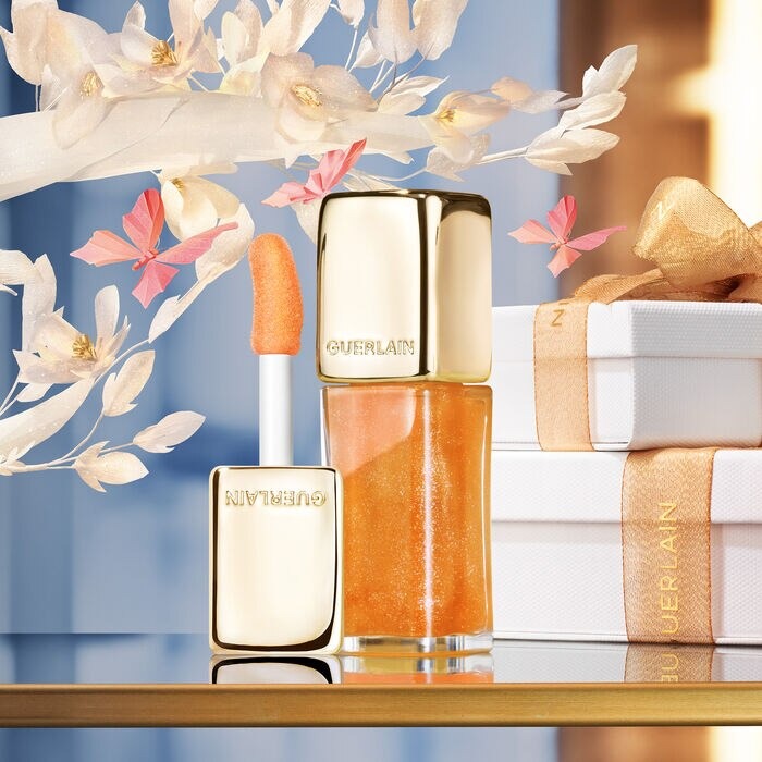 Son GUERLAIN KissKiss Bee Glow Oil #389 Sparkling Peach-Kallos
