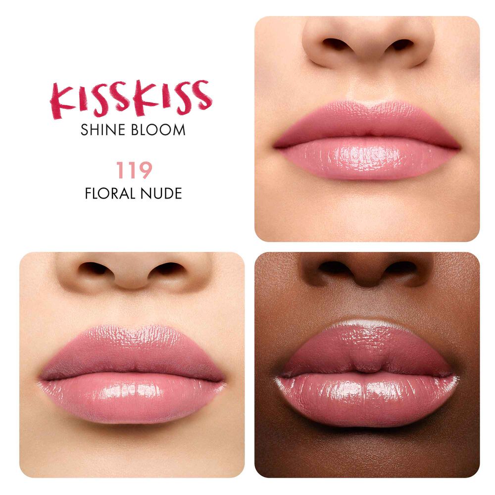 Son GUERLAIN KissKiss Shine Bloom #119 Floral Nude - Kallos Vietnam