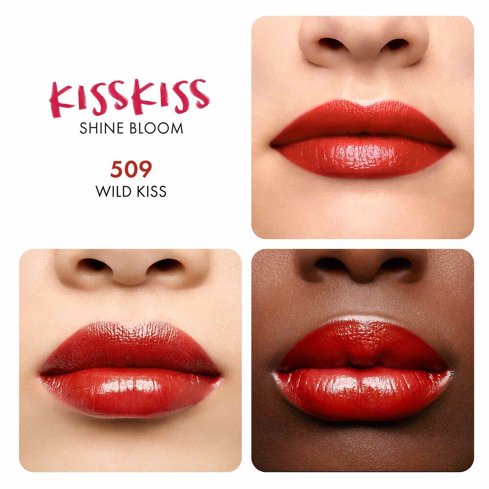 Son GUERLAIN KissKiss Shine Bloom #509 Wild Kiss - Kallos Vietnam