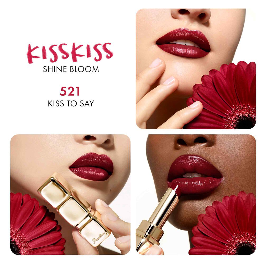 Son GUERLAIN KissKiss Shine Bloom #521 Kiss To Say - Kallos Vietnam