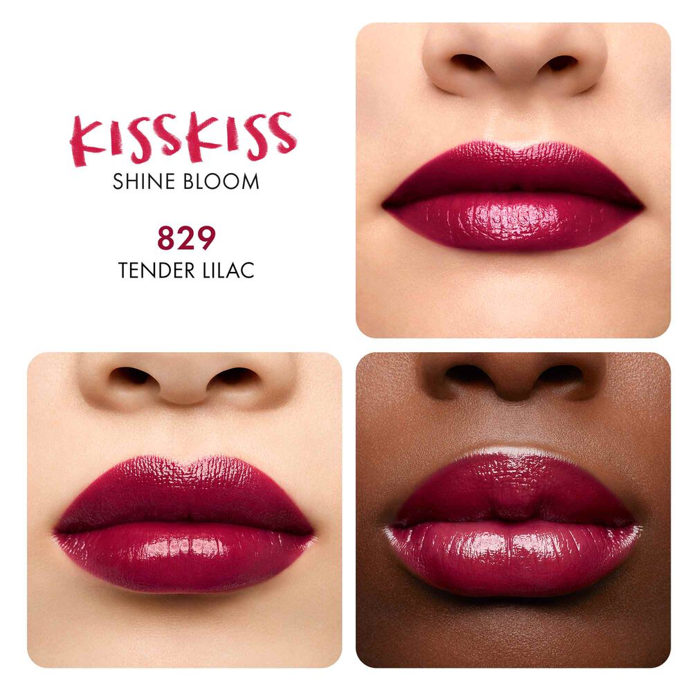 Son GUERLAIN KissKiss Shine Bloom #829 Tender Lilac - Kallos Vietnam