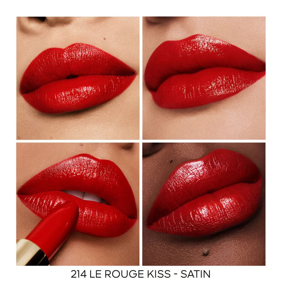 Son GUERLAIN Rouge G Satin Lipstick #214 Le Rouge Kiss