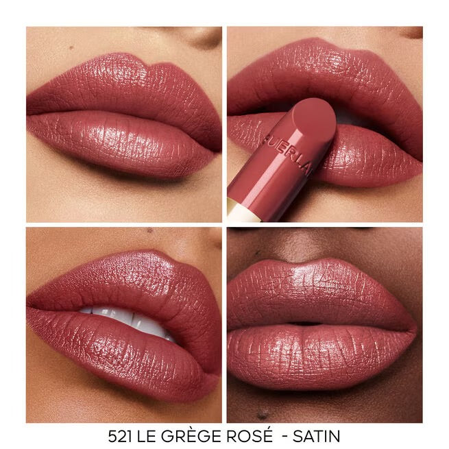 Son GUERLAIN Rouge G Satin Lipstick #521 Le Grège Rosé-Kallos