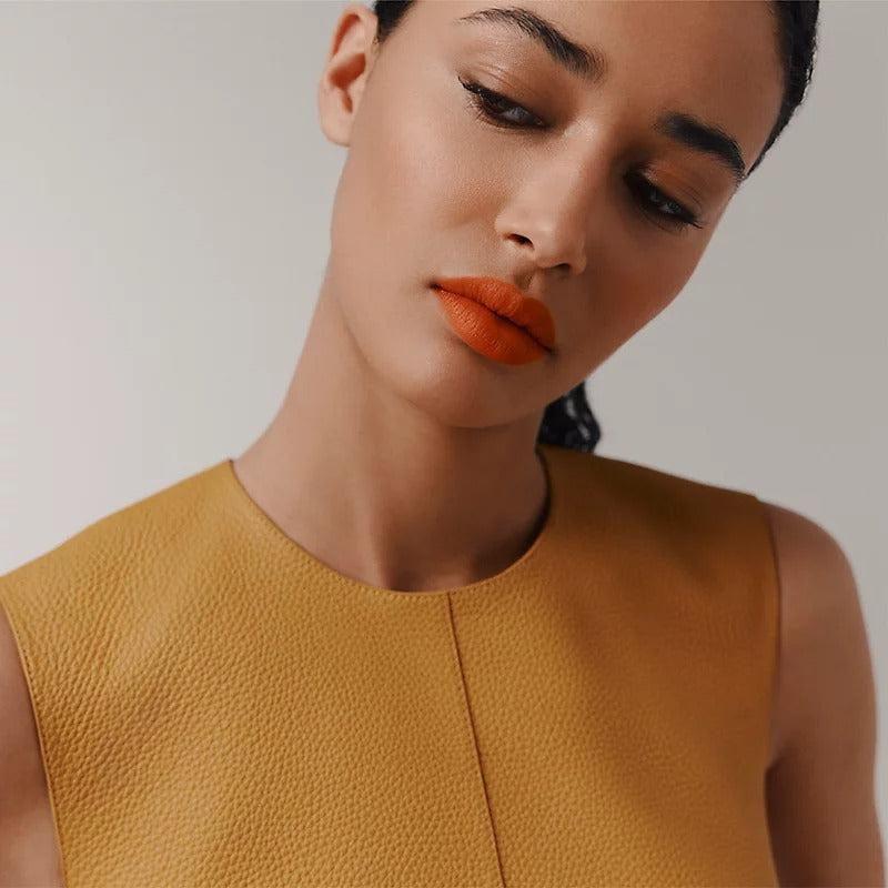 Son HERMES Rouge Hermès Matte Lipstick #33 Orange Boîte