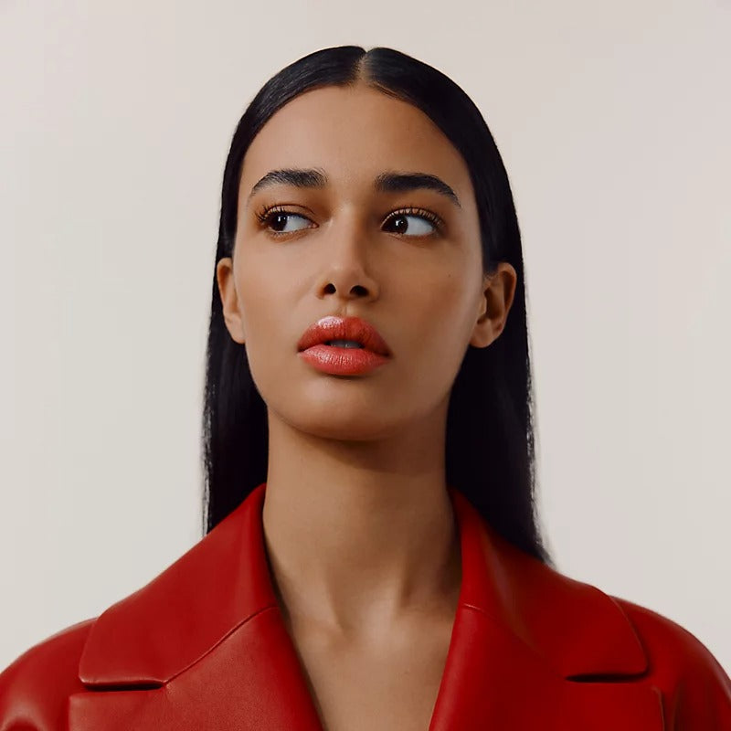 Son HERMES Rouge Hermès Silky Lipstick Shine #28 Orange Flash Limited