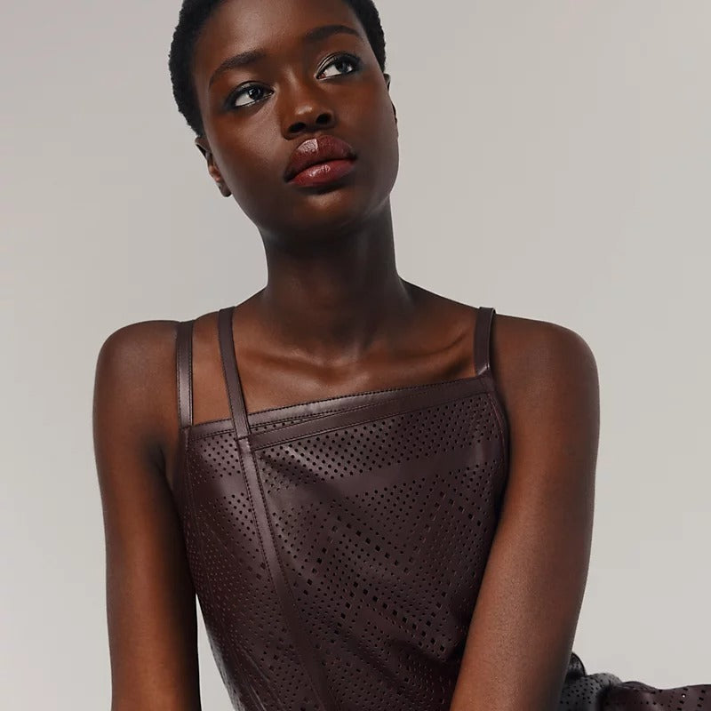 Son HERMES Rouge Hermès Silky Lipstick Shine #87 Brun Sellier