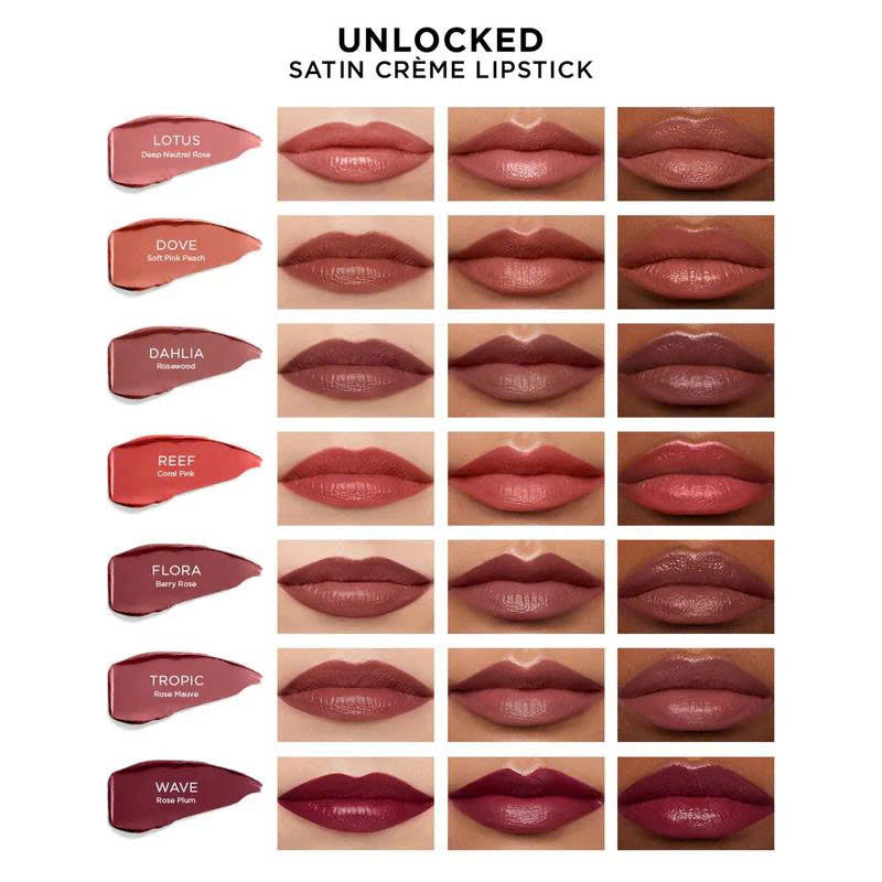 Son HOURGLASS Unlocked Satin Crème Lipstick #332 Tropic-Kallos
